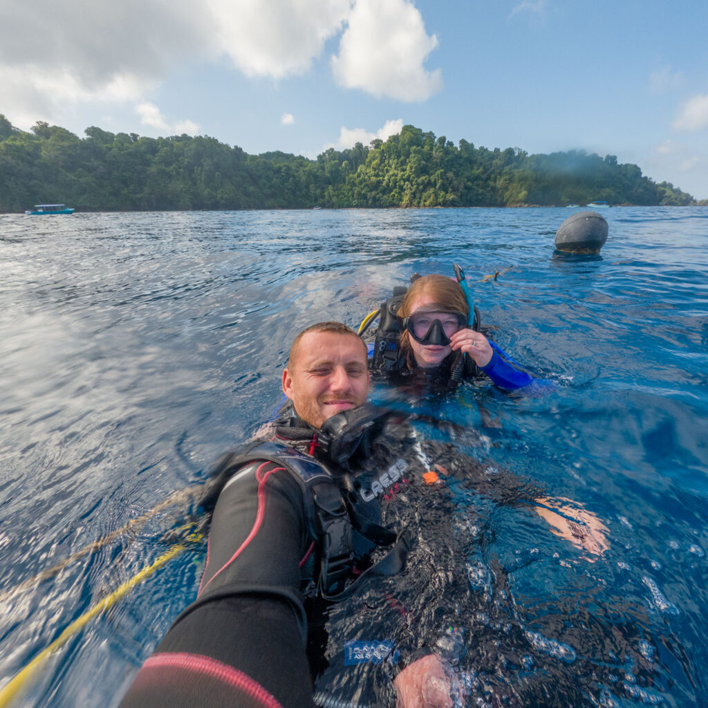 Scuba diving at Isla del Cano in Costa Rica