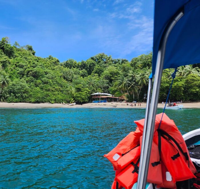 cano island tour on the boat