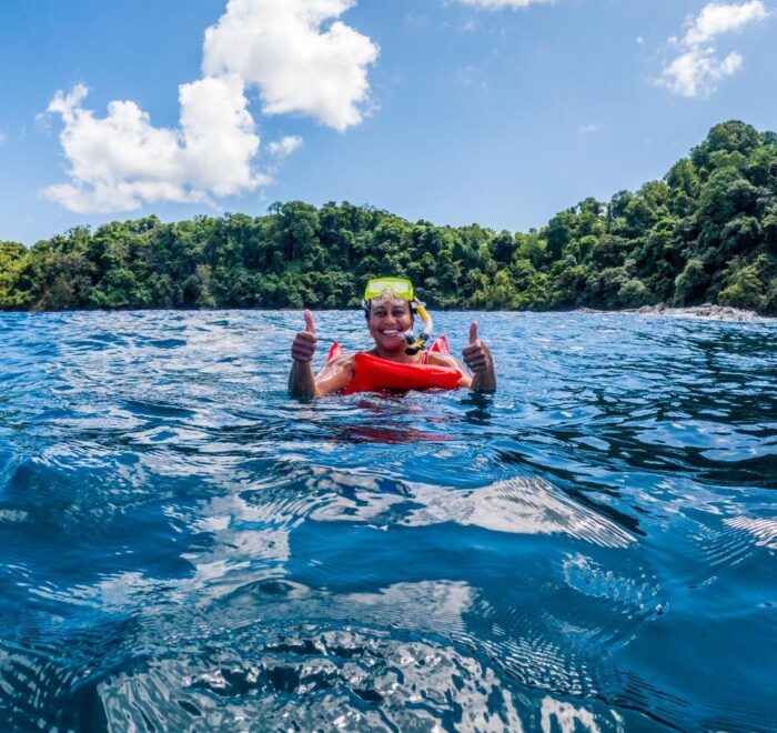 snorkeling at isla del cano in costa rica