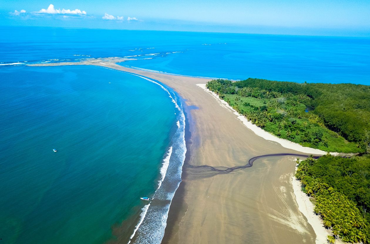 view at Whale’s Tail in Marino Ballena National Park